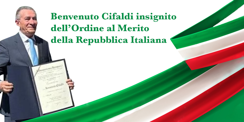Deliceto, Benvenuto Cifaldi insignito dell’Ordine al Merito della Repubblica Italiana. 