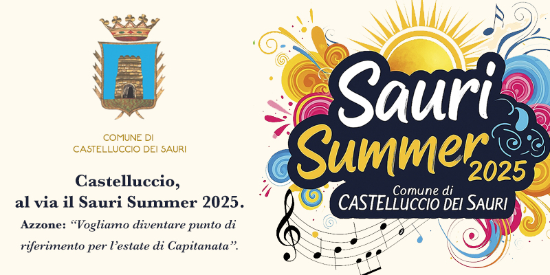 Castelluccio, al via il Sauri Summer 2025. Azzone: “Vogliamo diventare punto di riferimento per l’estate di Capitanata”.