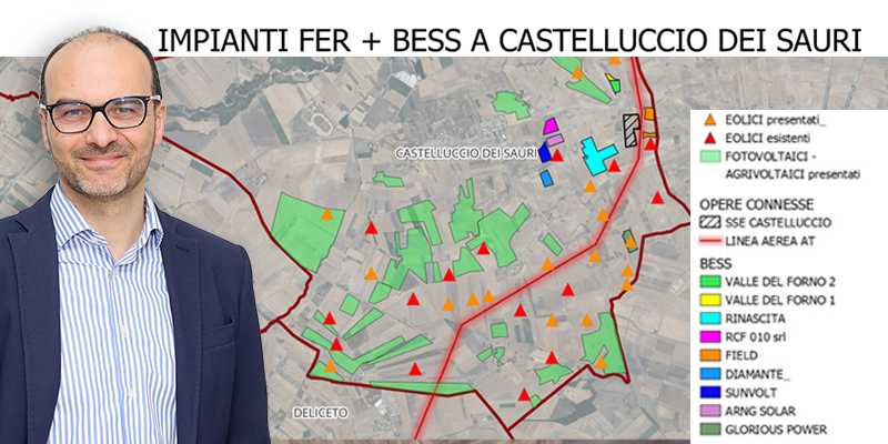 Castelluccio dei Sauri ricorrerà al Tar contro il Bess. Il Sindaco: “Difendiamo il territorio, non siamo contro la transizione energetica”. 