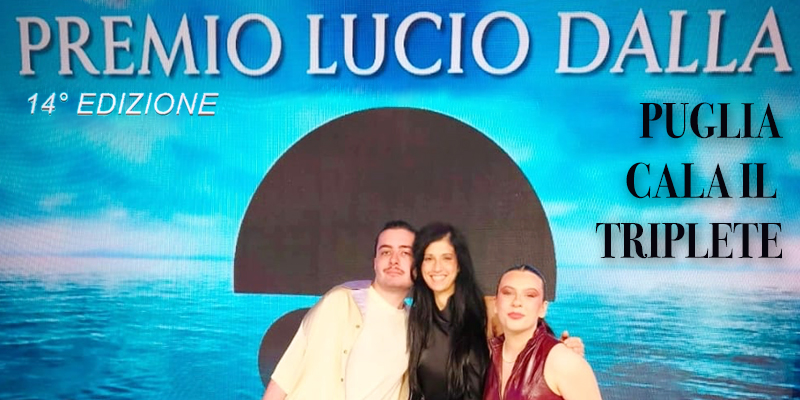 Premio Lucio Dalla, la Puglia cala il triplete. De Giosa: “Risultato ottenuto frutto di lavoro di squadra”. 